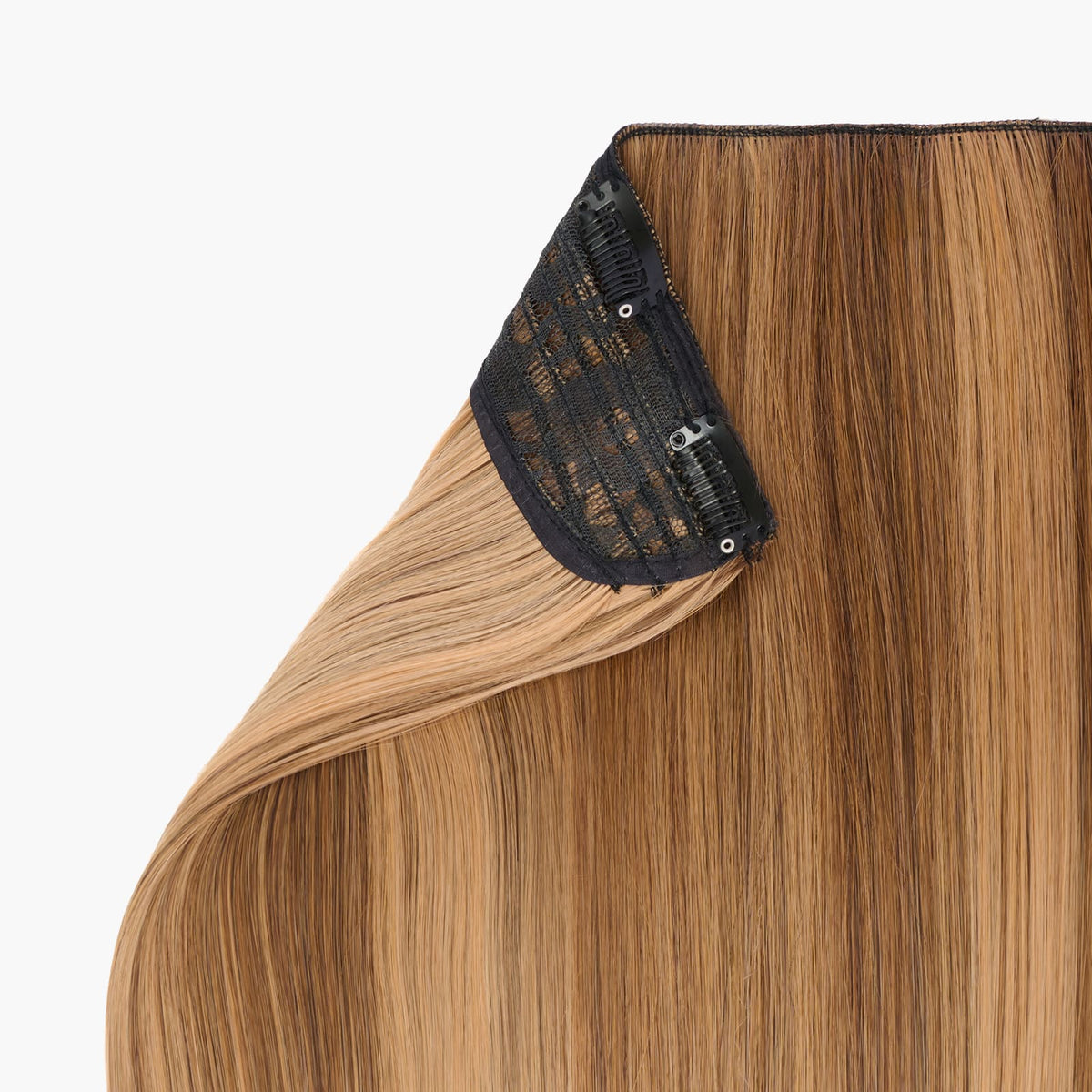 Honey Blush shade – Stranded One Piece Straight Clip-in Hair Extension
