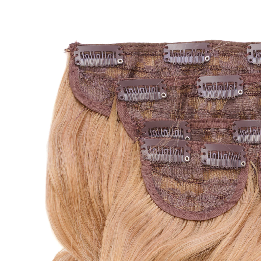 22 Inch Five Piece Synthetic Clip-in Extensions - Colour Ginger