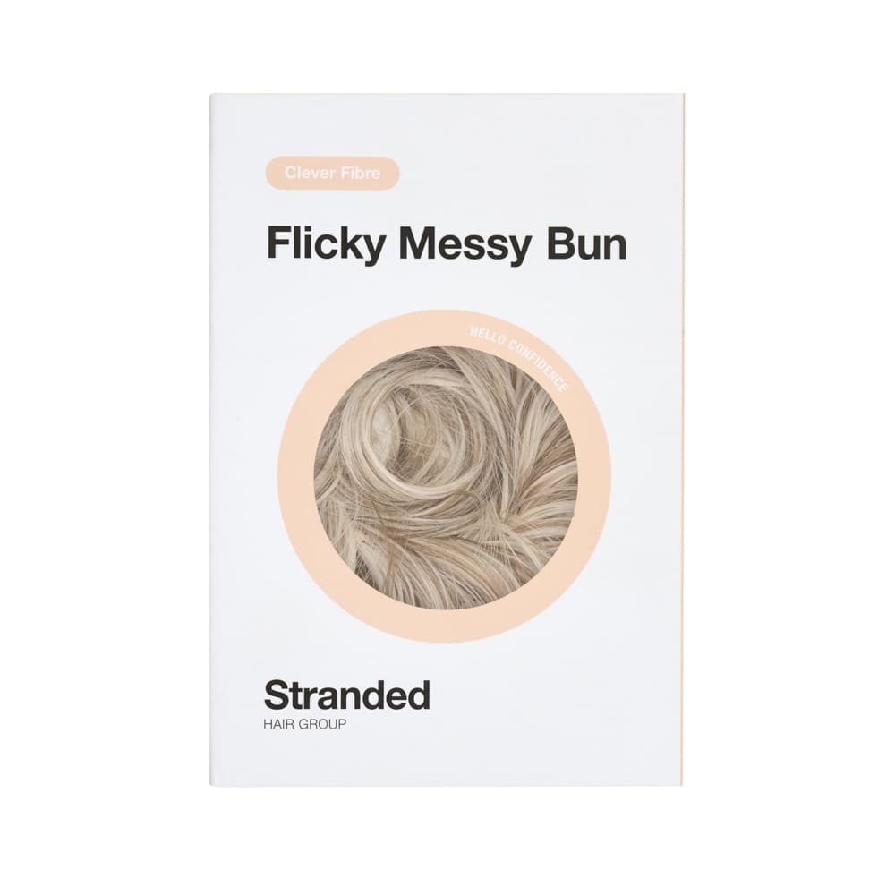 Simple Hair Volume Elasticated Scrunchie in colour Silver Blonde