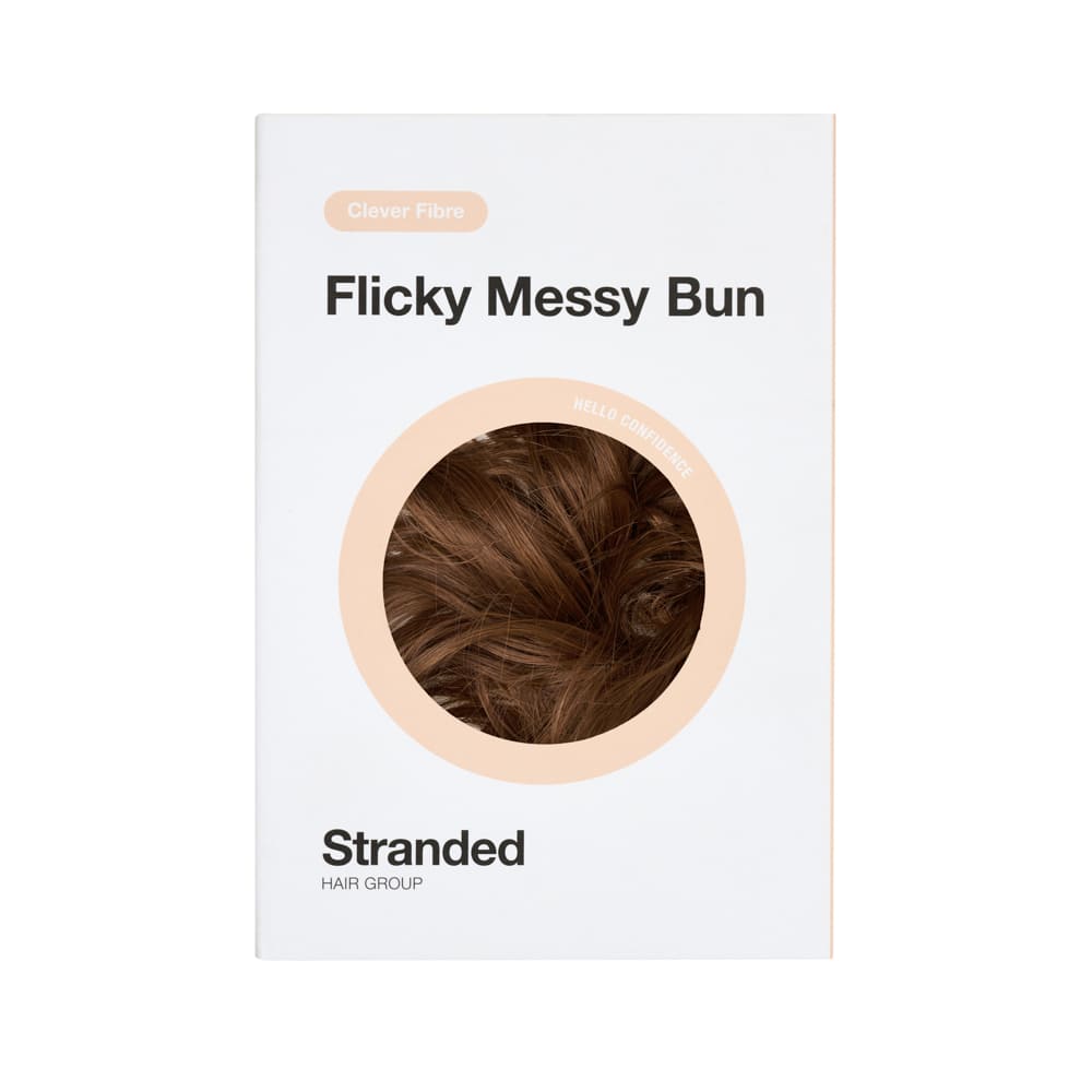 Simple Hair Volume Elasticated Scrunchie in colour Caramel Brown
