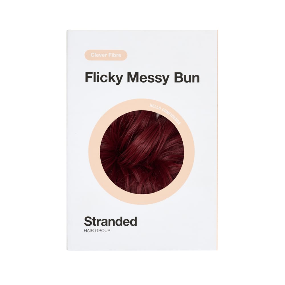 Simple Hair Volume Elasticated Scrunchie in colour Red