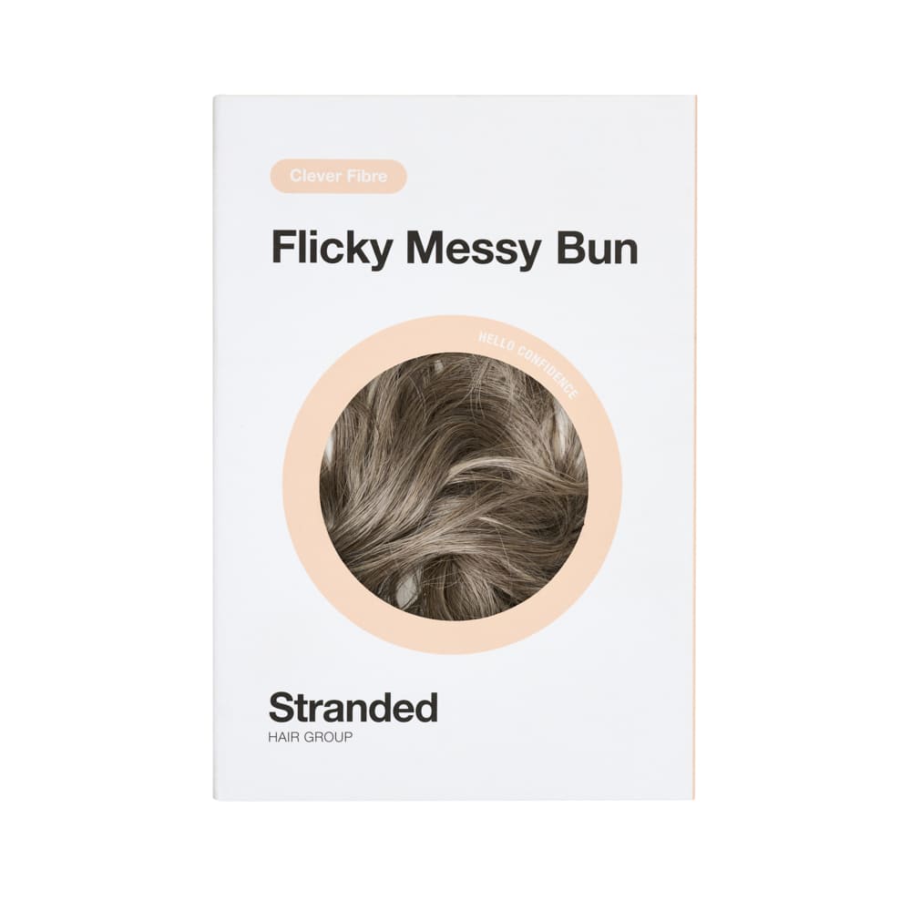 Simple Hair Volume Elasticated Scrunchie in colour Dark Grey