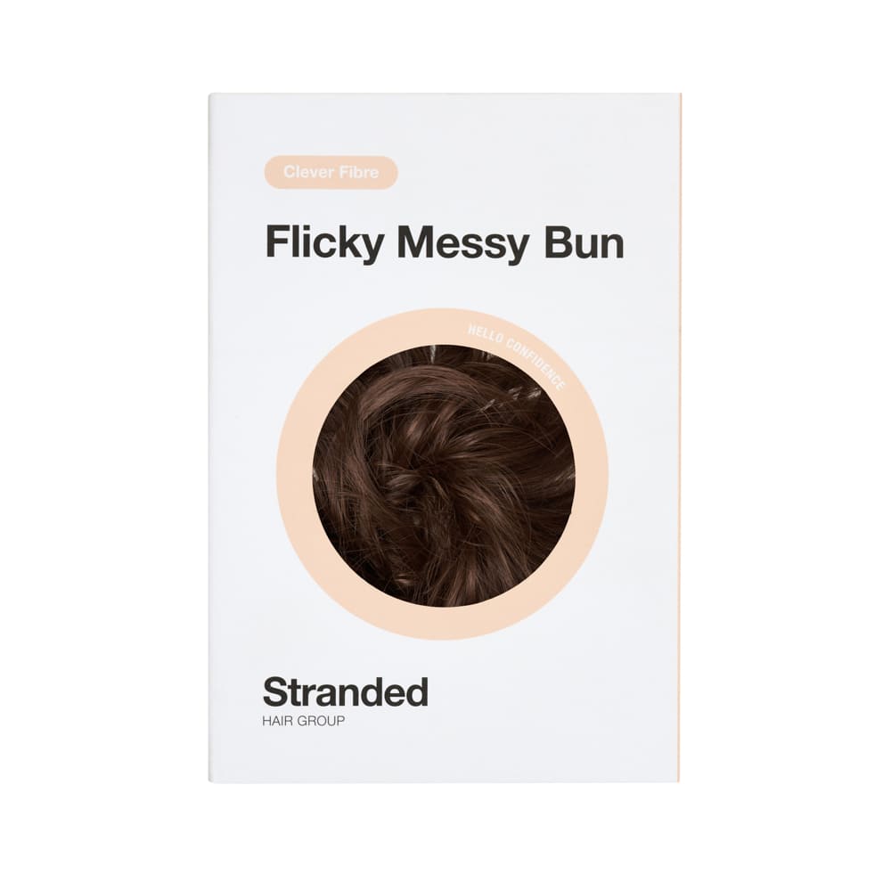 Simple Hair Volume Elasticated Scrunchie in colour Medium Brown