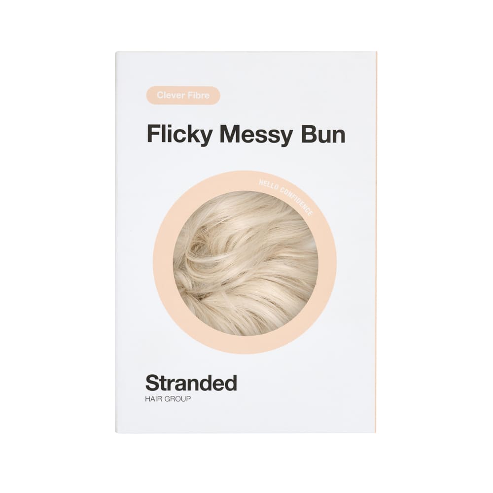 Simple Hair Volume Elasticated Scrunchie in colour Silver Blonde