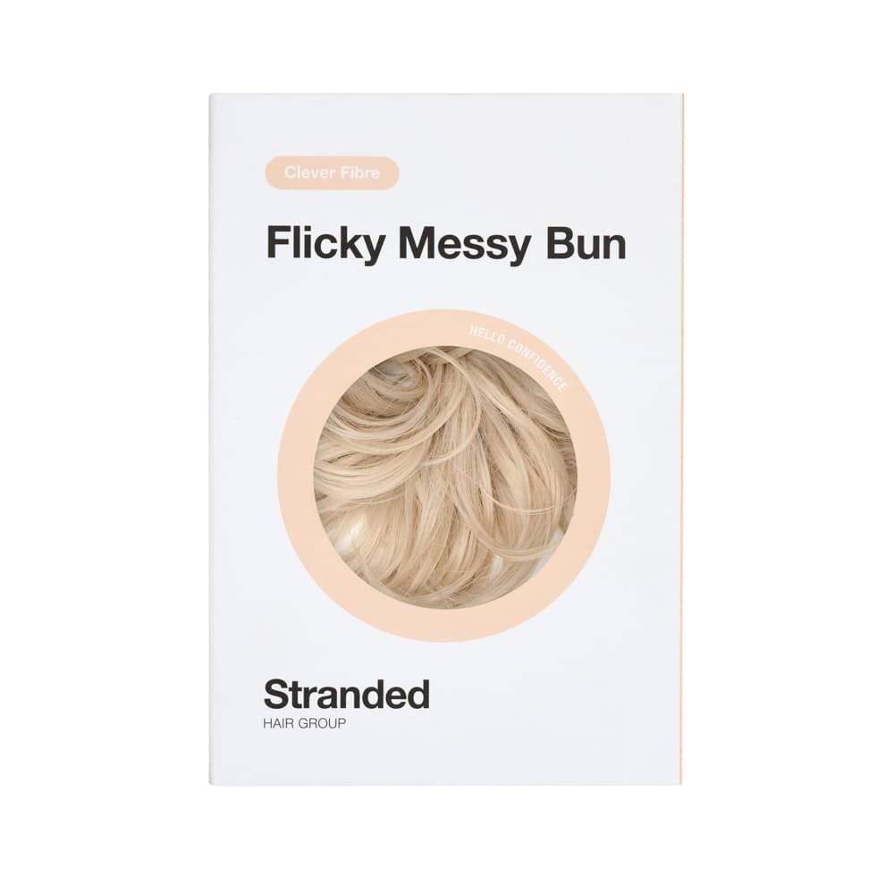 Simple Hair Volume Elasticated Scrunchie in colour Light Ash Blonde