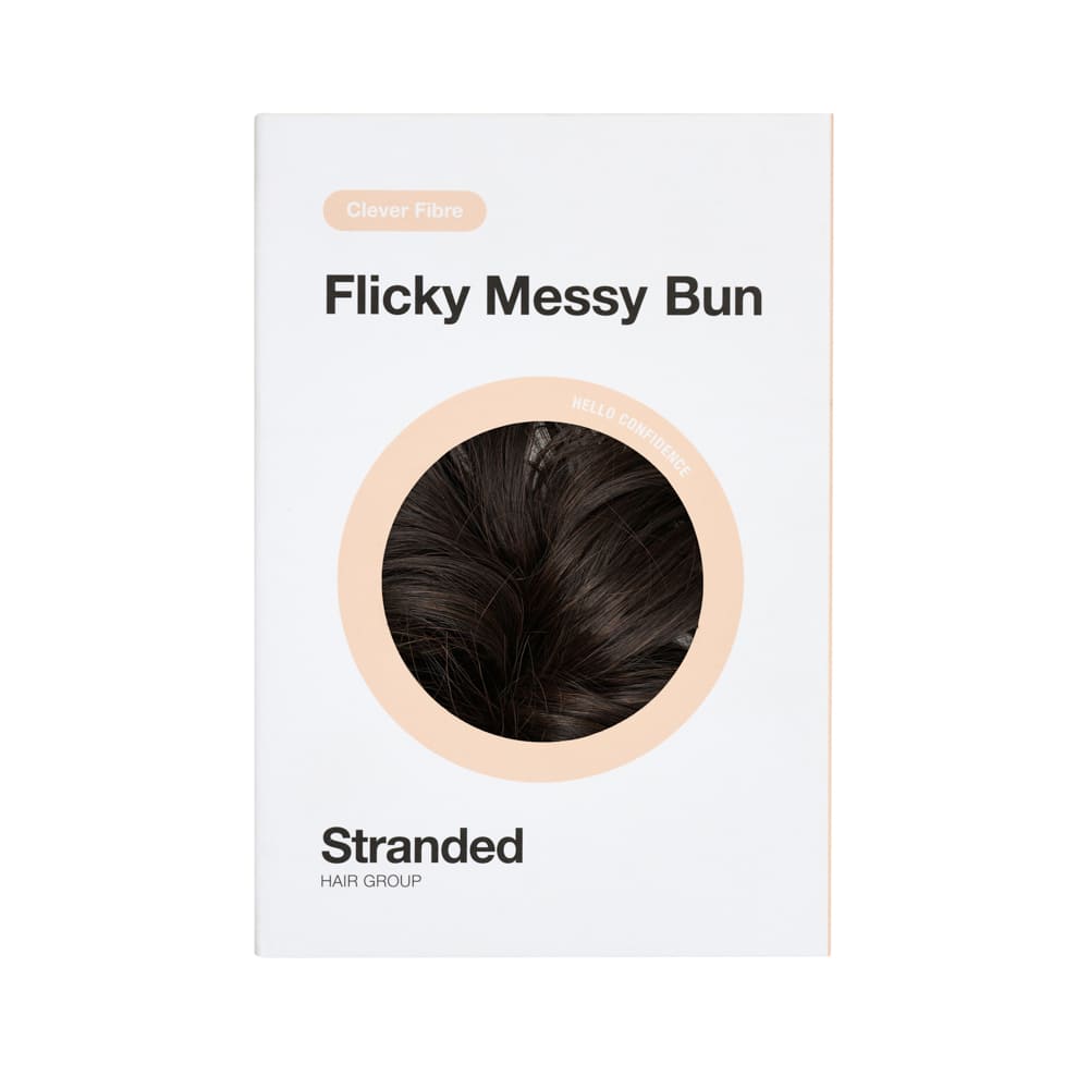 Simple Hair Volume Elasticated Scrunchie in colour Dark Brown
