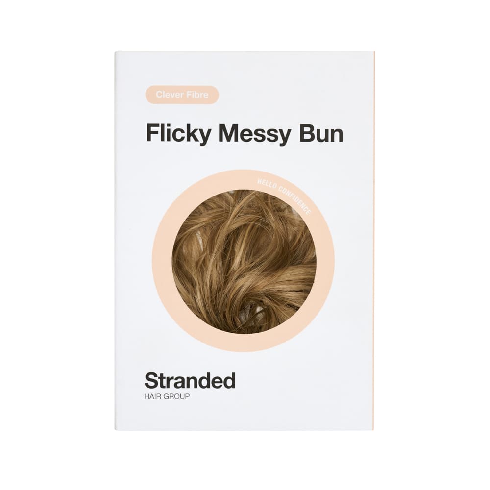 Simple Hair Volume Elasticated Scrunchie in colour Mousy Brown