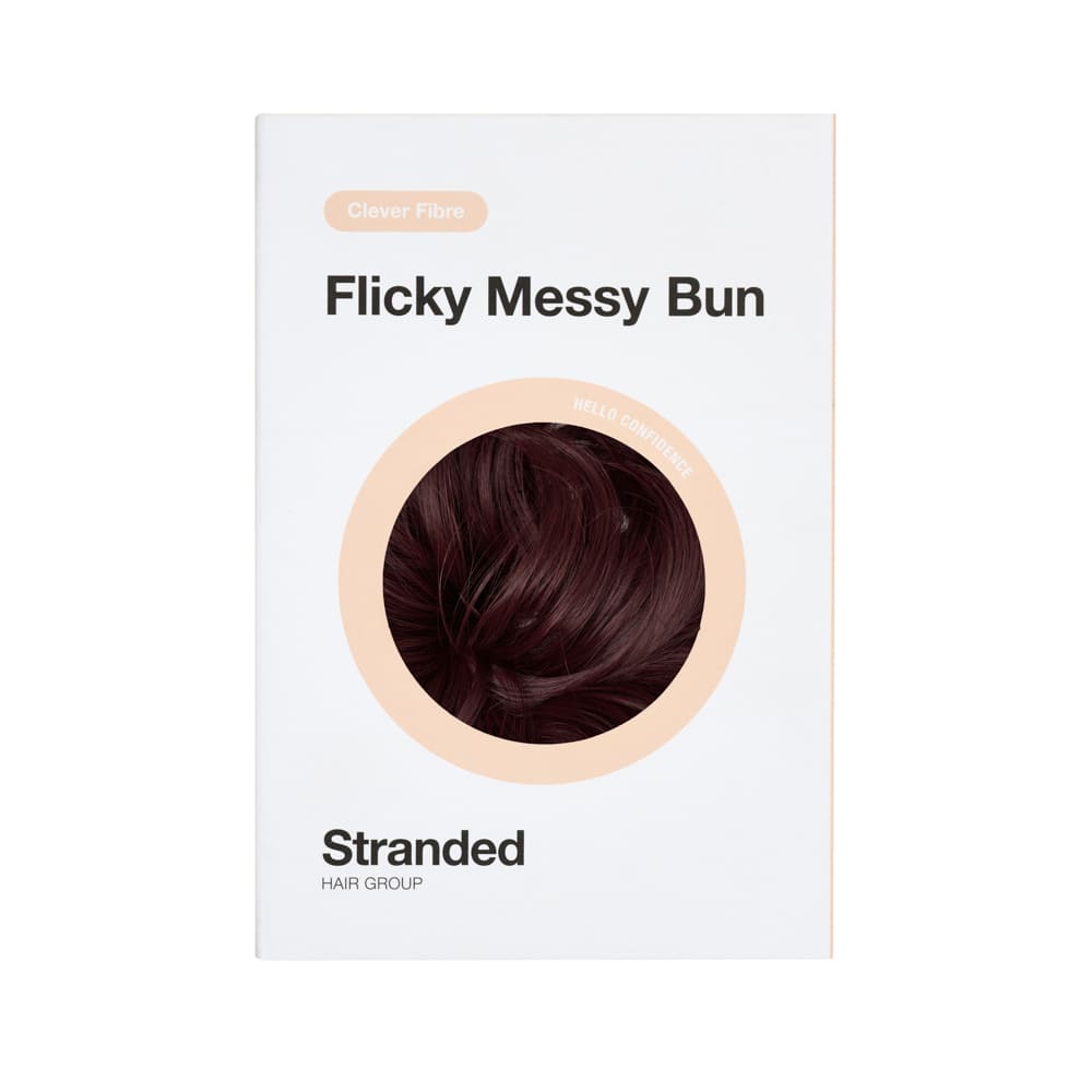 Simple Hair Volume Elasticated Scrunchie in colour Plum