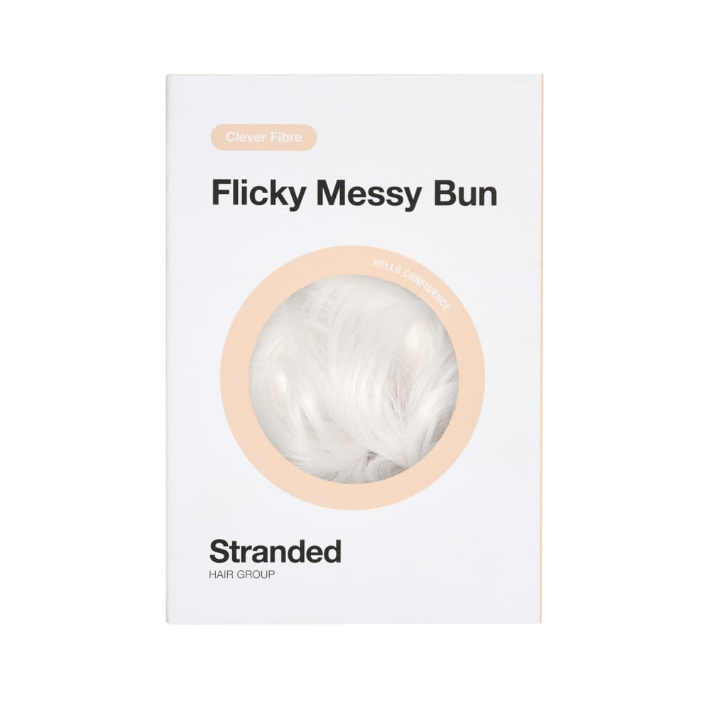 Simple Hair Volume Elasticated Scrunchie in colour White