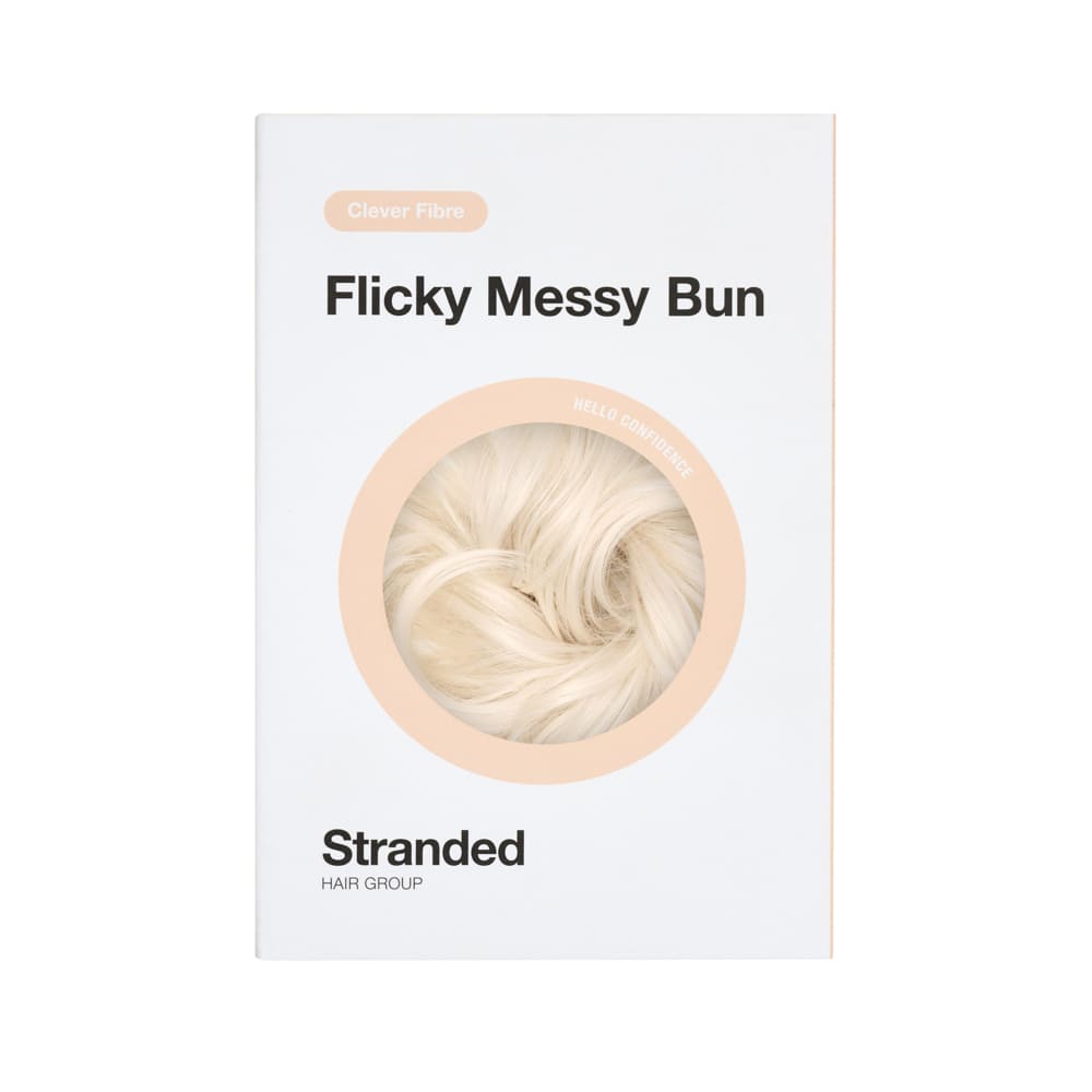 Simple Hair Volume Elasticated Scrunchie in colour White Blonde