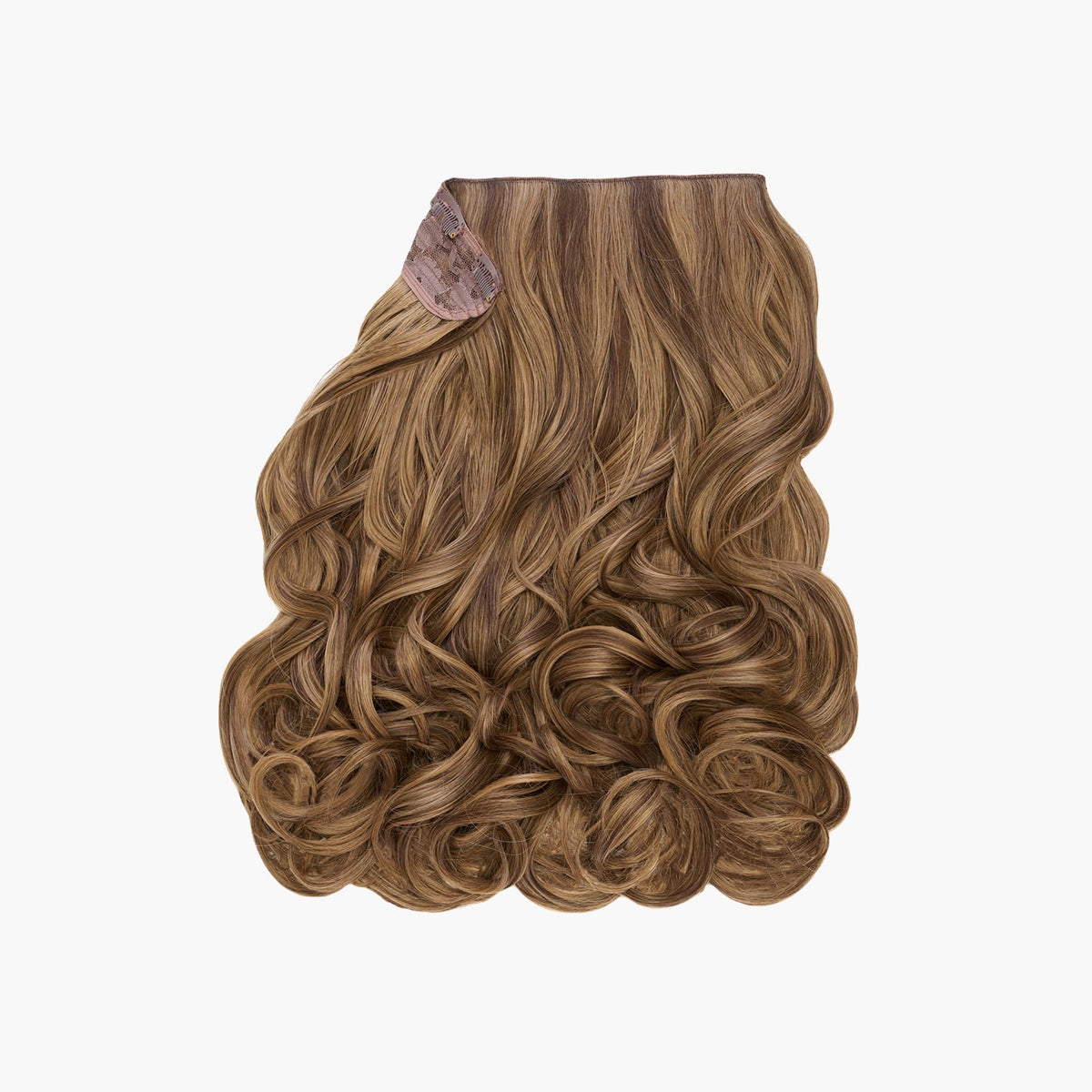 Baby Bronde Stranded 16" One Piece Curly Clip-in Hair Extension