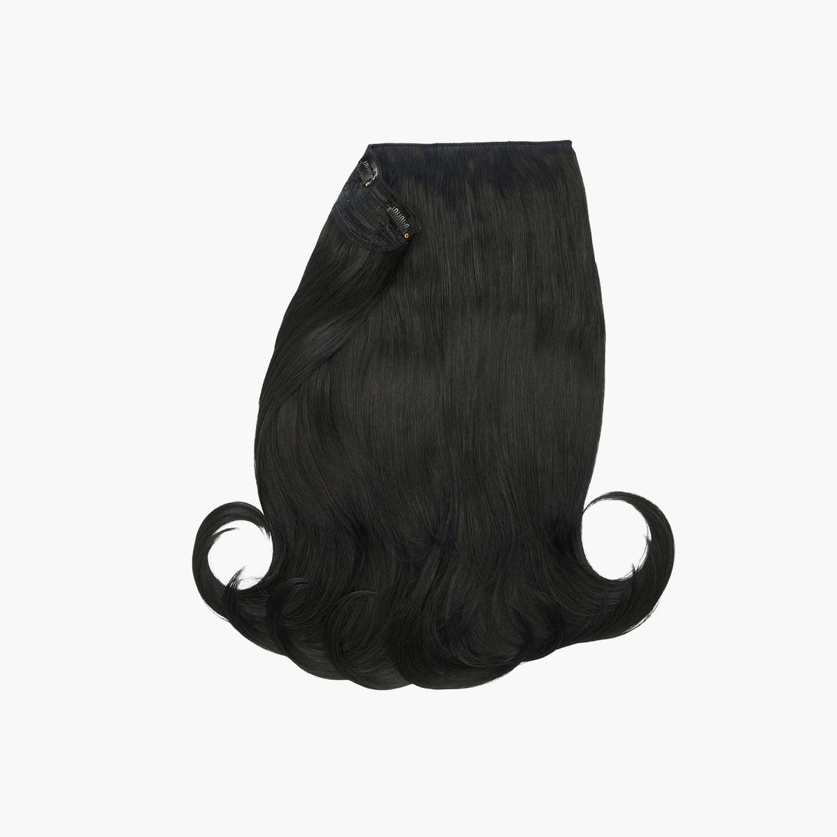 Black Magic Stranded 16" One Piece Flicky Clip-in Hair Extension