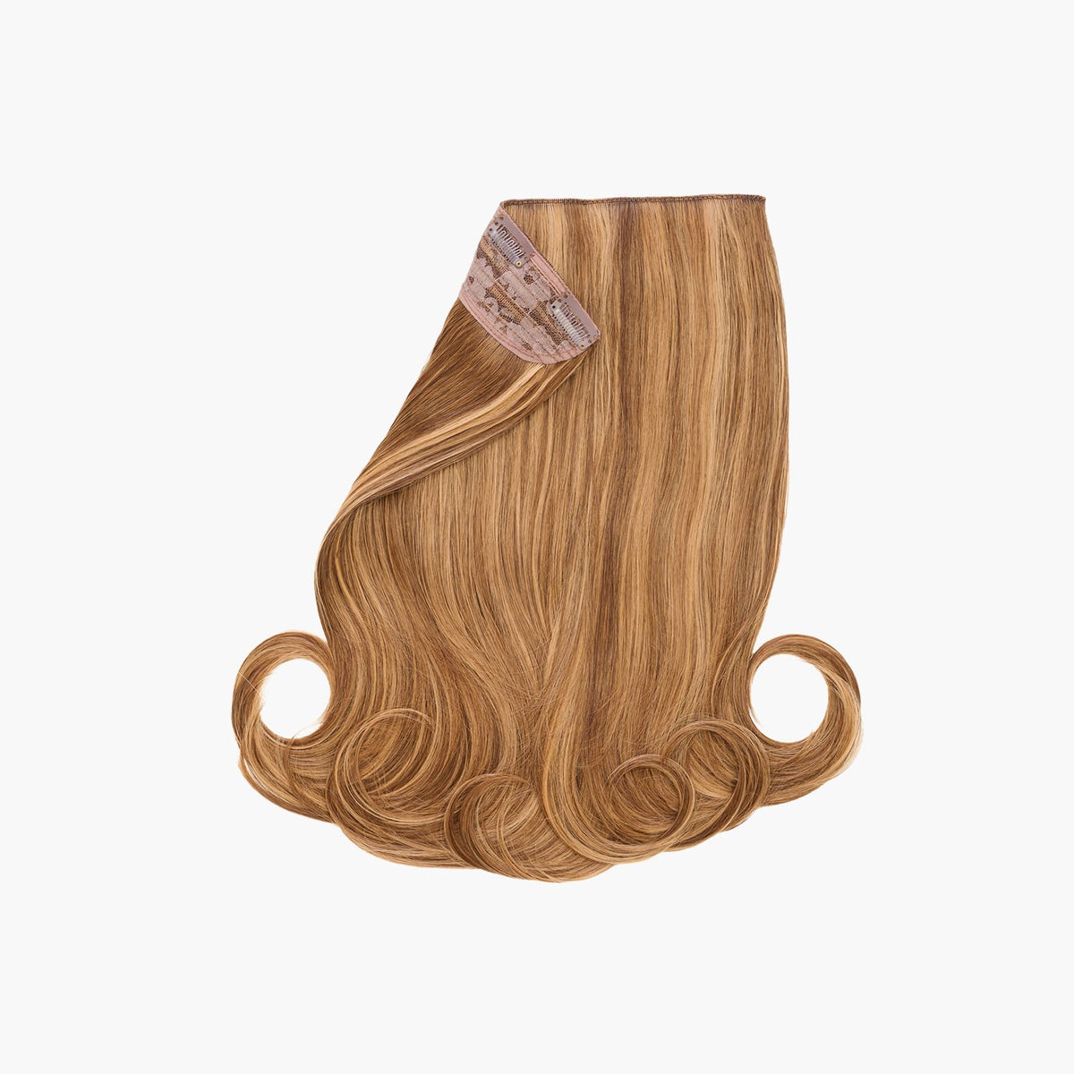 Honey Blush Stranded 16" One Piece Flicky Clip-in Hair Extension