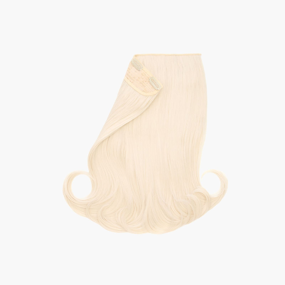 White Lily Stranded 16" One Piece Flicky Clip-in Hair Extension