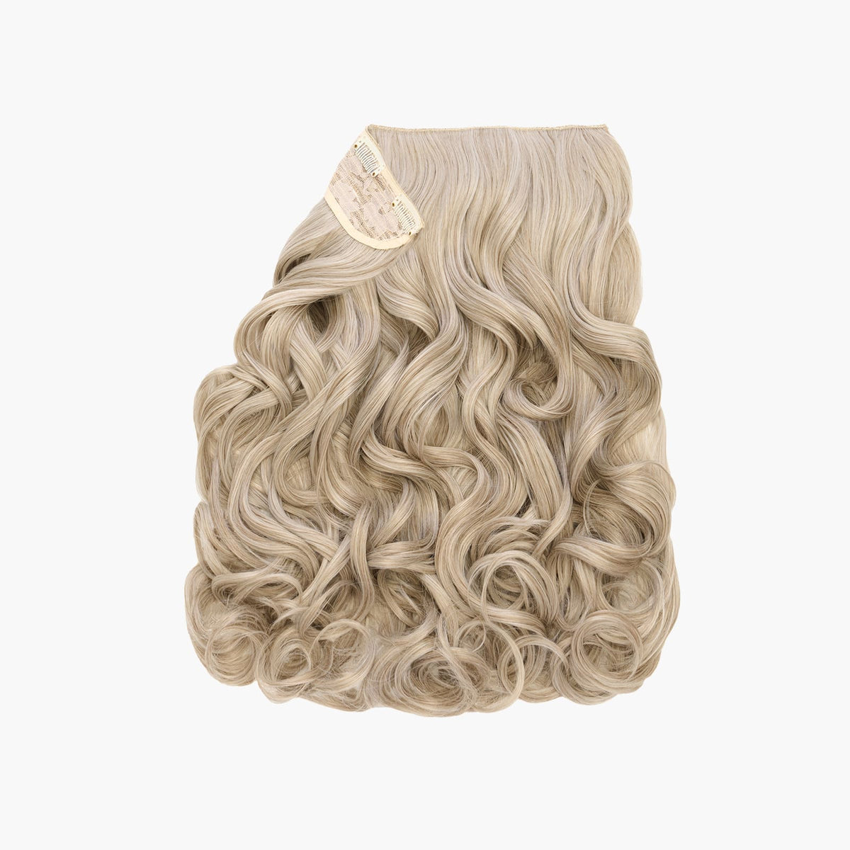 Ash Moon Stranded 20" One Piece Curly Clip-in Hair Extension