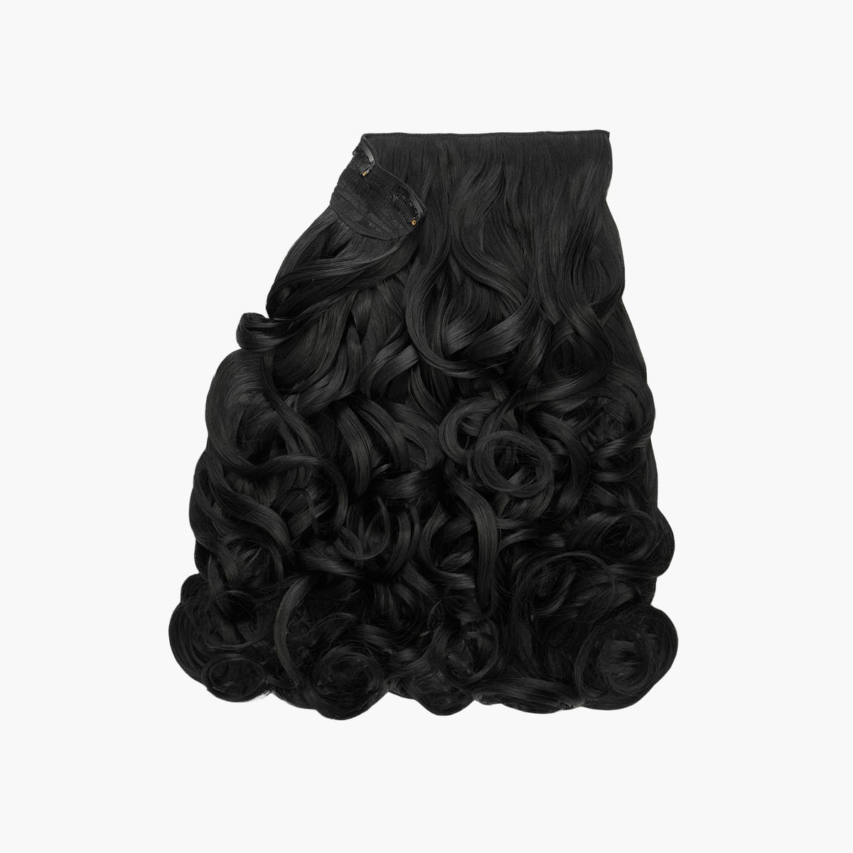 Black Magic Stranded 20" One Piece Curly Clip-in Hair Extension