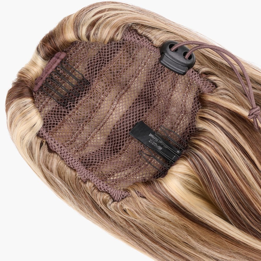 Safari Sunset shade – Stranded Medium Flicky Clip-on Ponytail