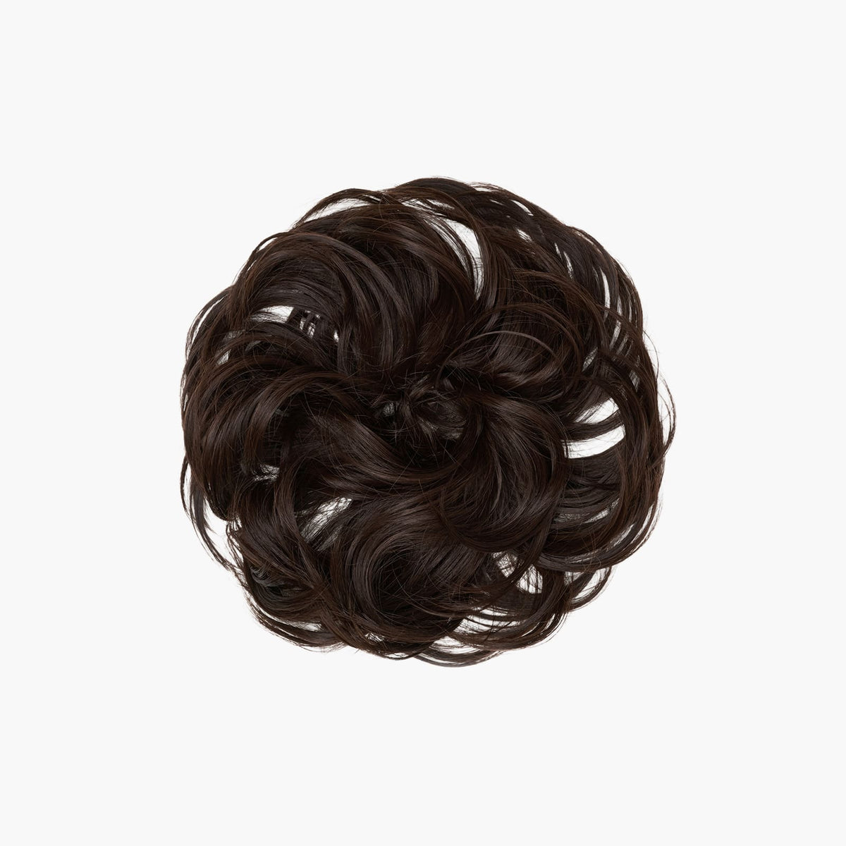 Stranded Flicky Messy Scrunchie Bun in Chocolate Dahlia (#4)