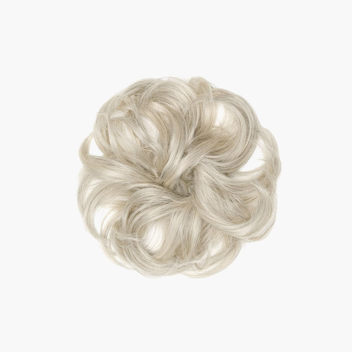 Stranded Flicky Messy Scrunchie Bun in Light Grey (#52)