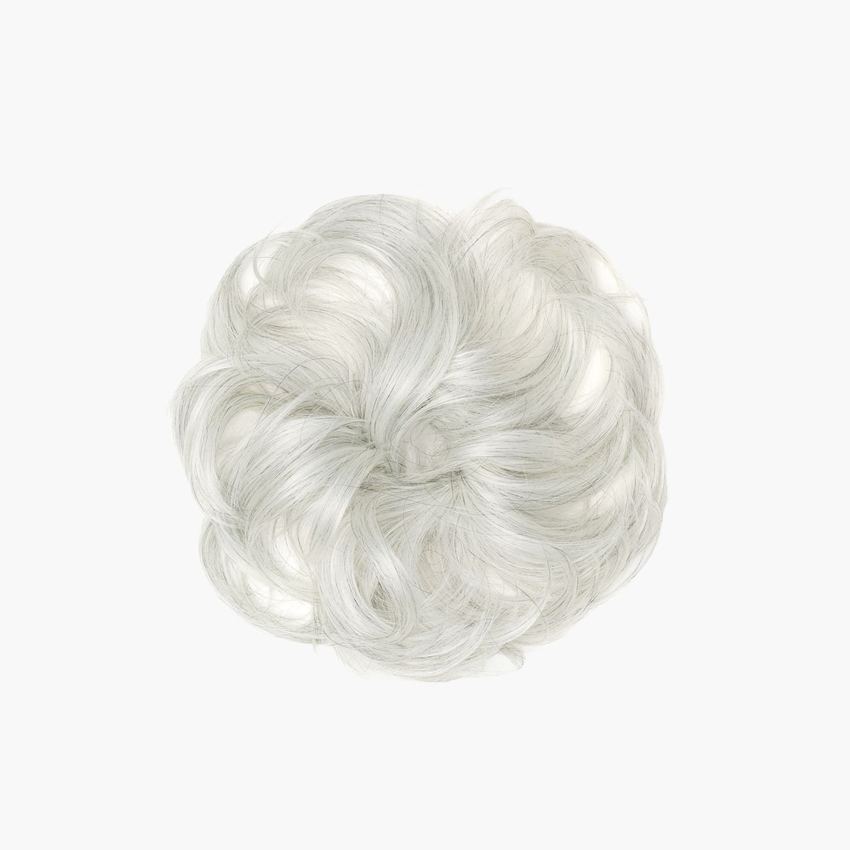 Stranded Flicky Messy Scrunchie Bun in Natural Grey (#51)