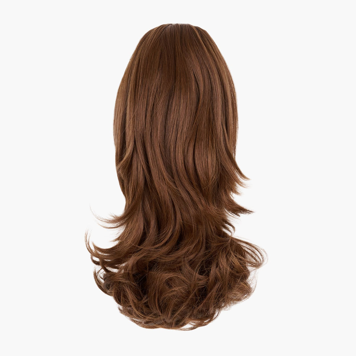 Stranded Medium Flicky Clip-on Ponytail in Caramel Cosmos (#5)