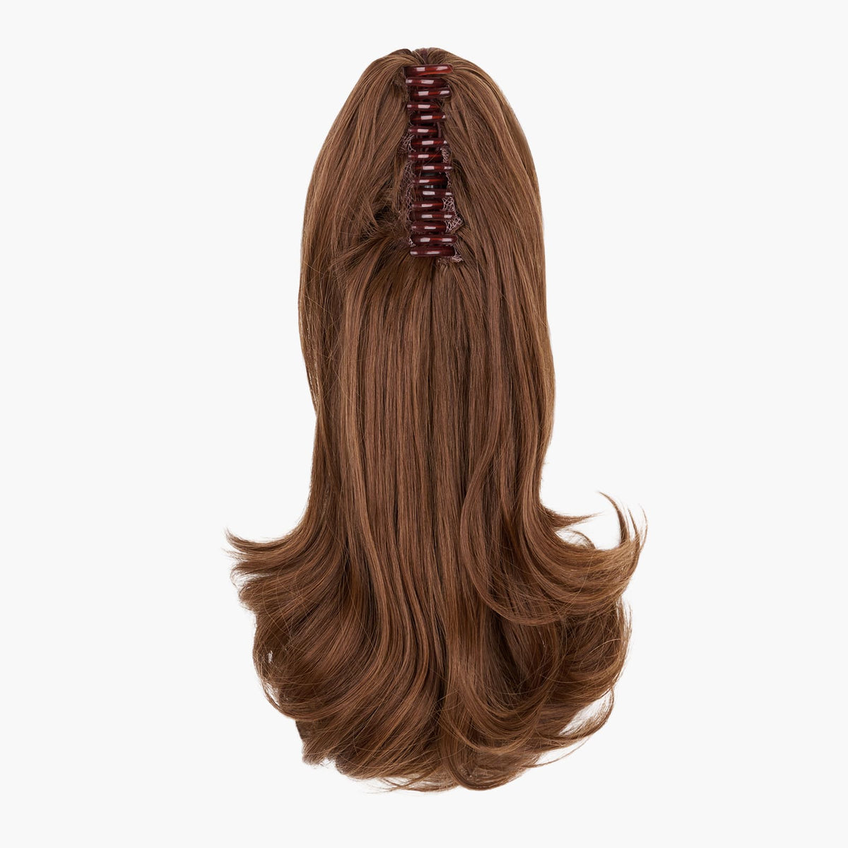 Caramel Cosmos Stranded Medium Flicky Clip-on Ponytail