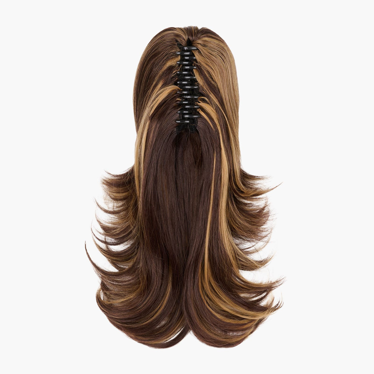 Coral Bells Stranded Medium Flicky Clip-on Ponytail