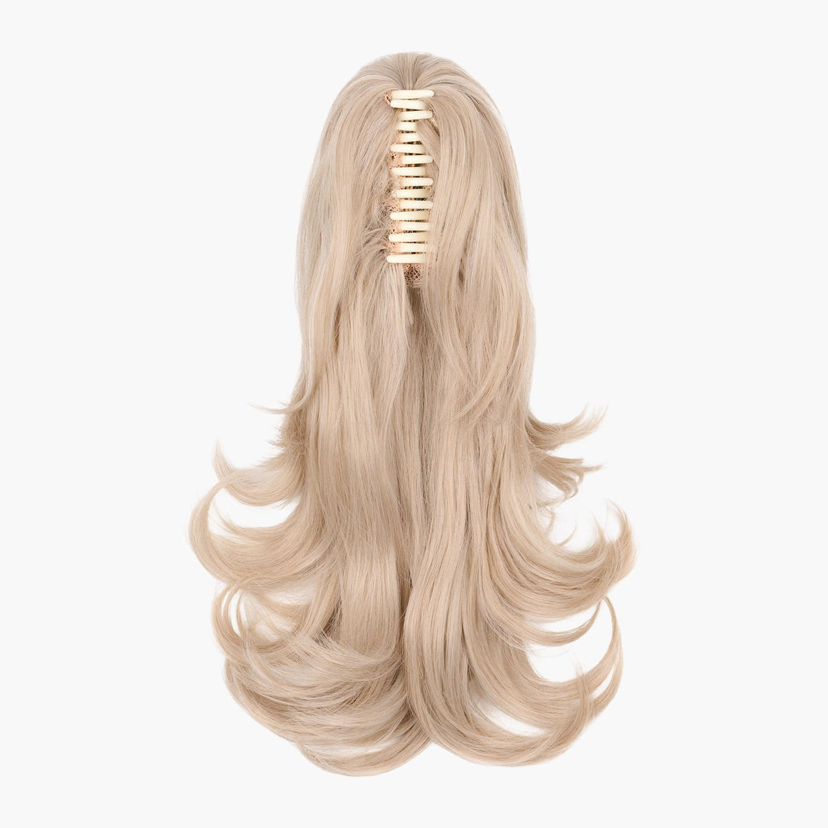 Pearl Moon Stranded Medium Flicky Clip-on Ponytail