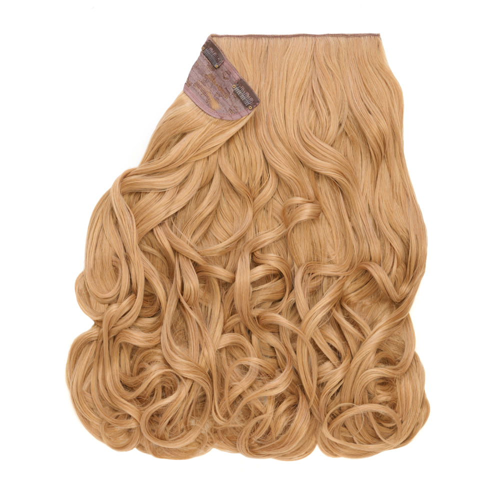 Stranded 16 Inch One Piece Synthetic Curly Clip-in Hair Extension - Colour Ginger