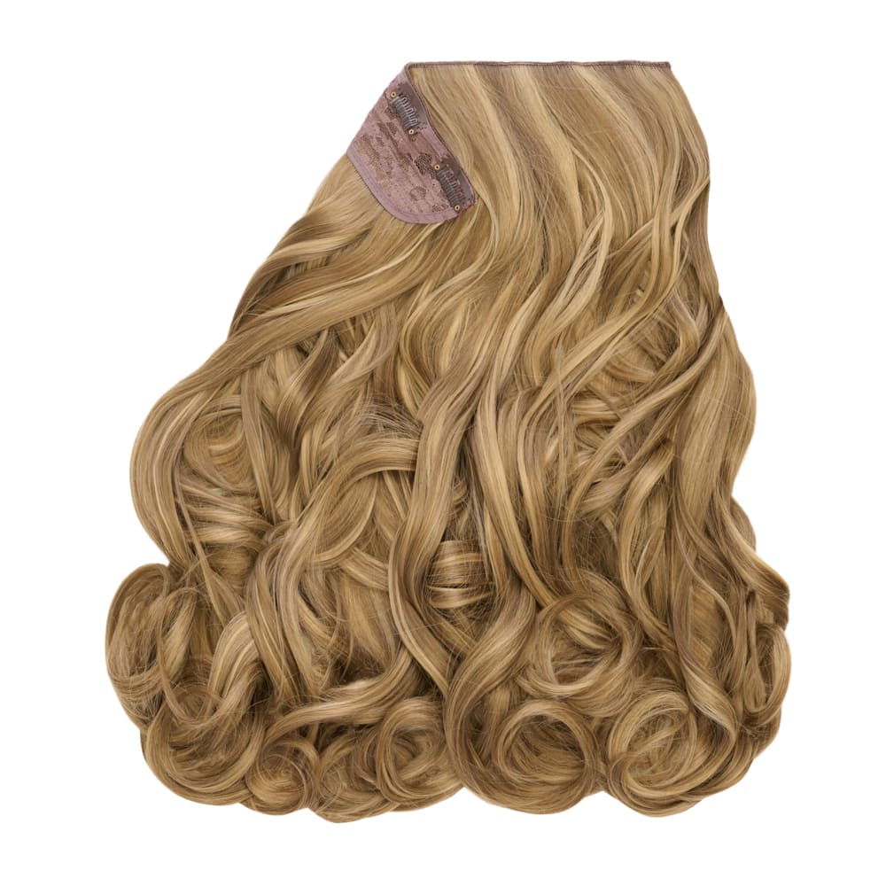 Stranded 20 Inch One Piece Synthetic Curly Clip-in Hair Extension - Colour Mousy Brown