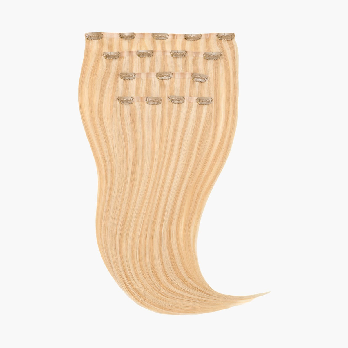 Stranded 14" Seamless Clip-in Human Hair Extension (95g) - Colour #16/613 Sweetheart