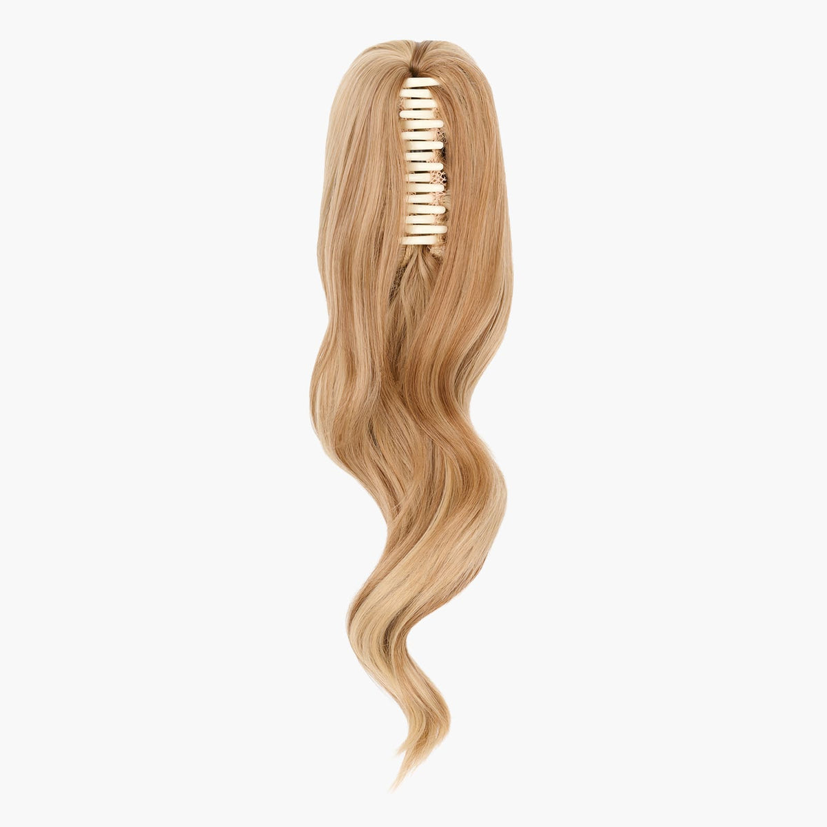 Ballerina Musk Stranded Medium Wand Wave Clip-in Ponytail