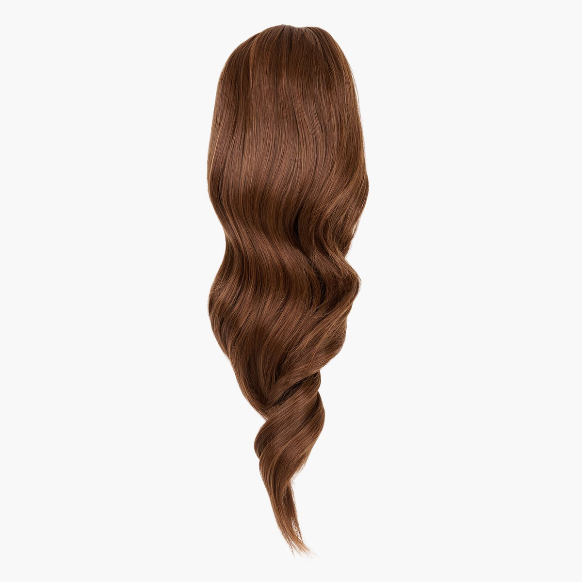 Stranded Medium Wand Wave Clip-in Ponytail in Caramel Cosmos (#5)