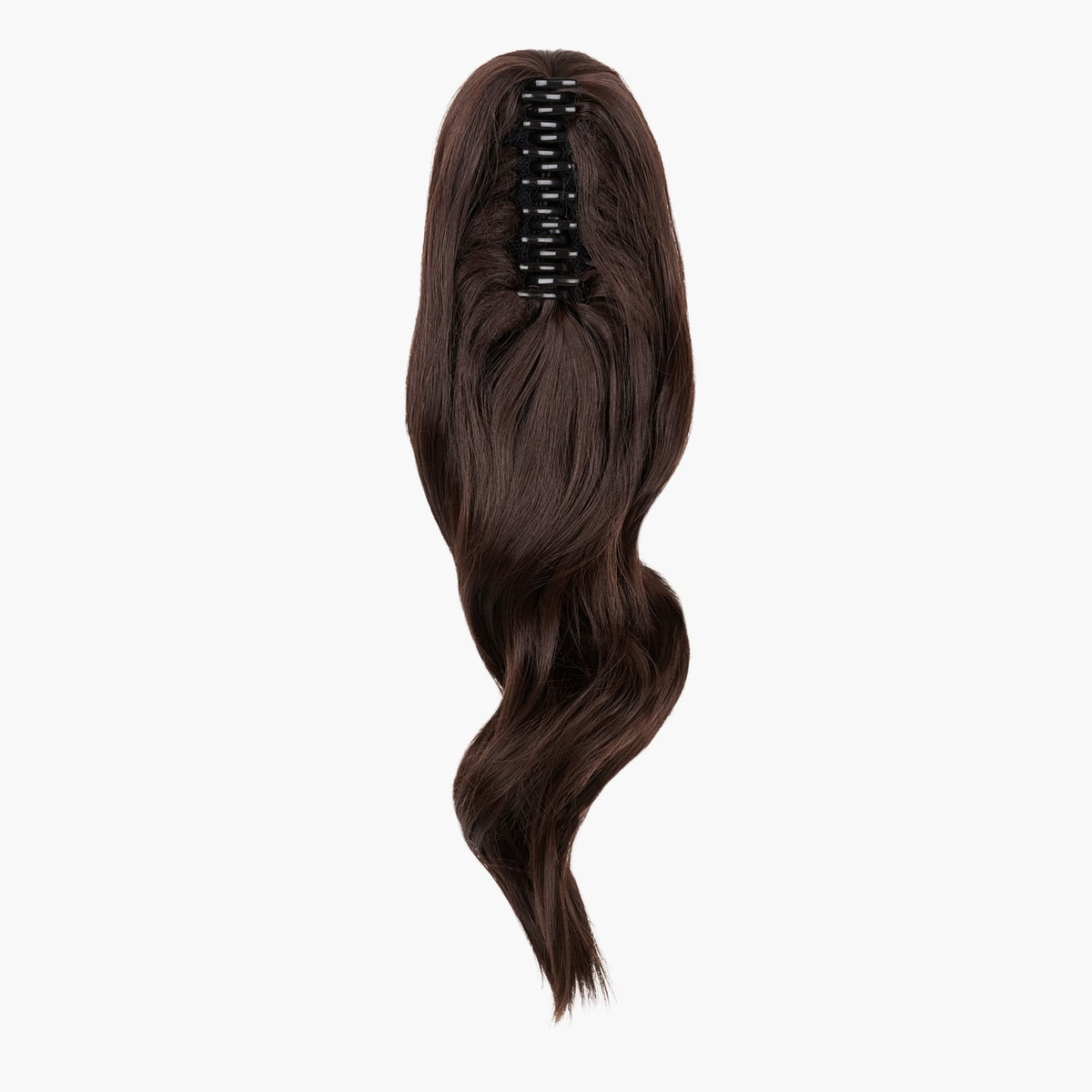 Chocolate Dahlia Stranded Medium Wand Wave Clip-in Ponytail