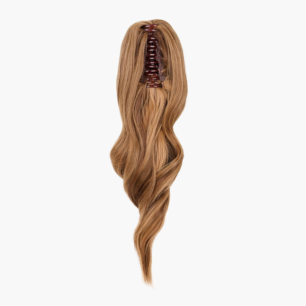 Honey Blush Stranded Medium Wand Wave Clip-in Ponytail