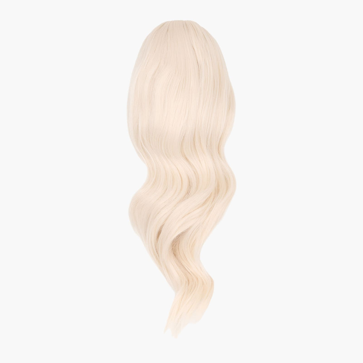 Stranded Medium Wand Wave Clip-in Ponytail in White Lily (#600)