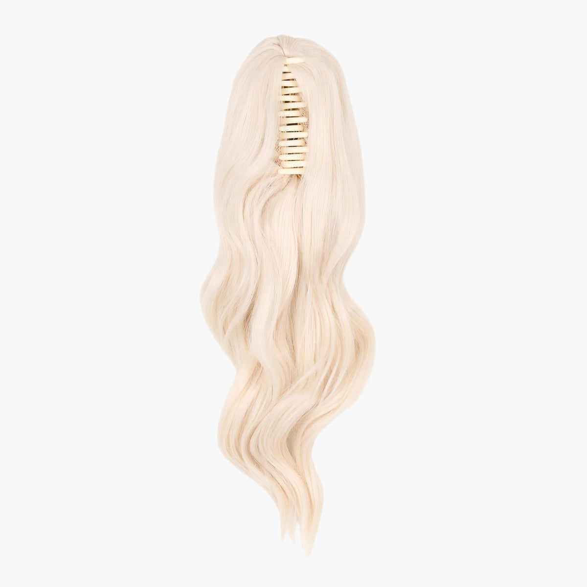 White Lily Stranded Medium Wand Wave Clip-in Ponytail