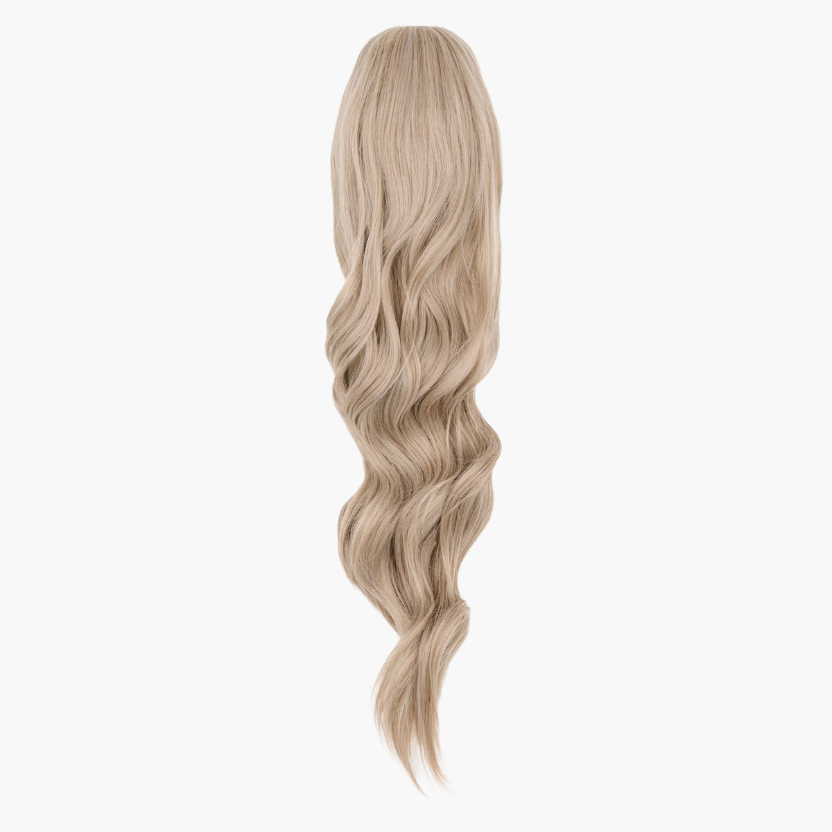 Stranded Long Wand Wave Clip-in Ponytail in Ash Moon (#112)