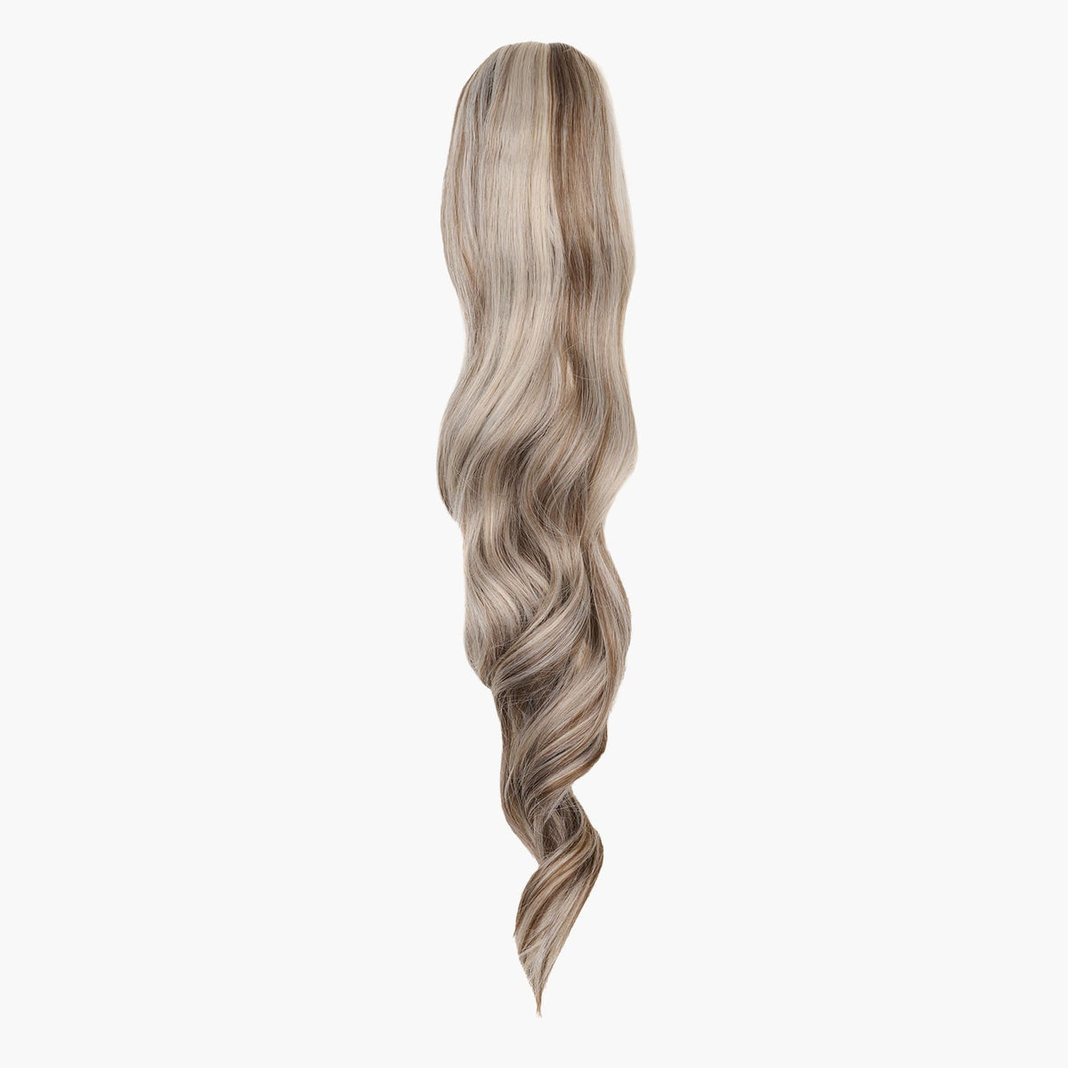 Stranded Long Wand Wave Clip-in Ponytail in Ash Willow (#18/68)