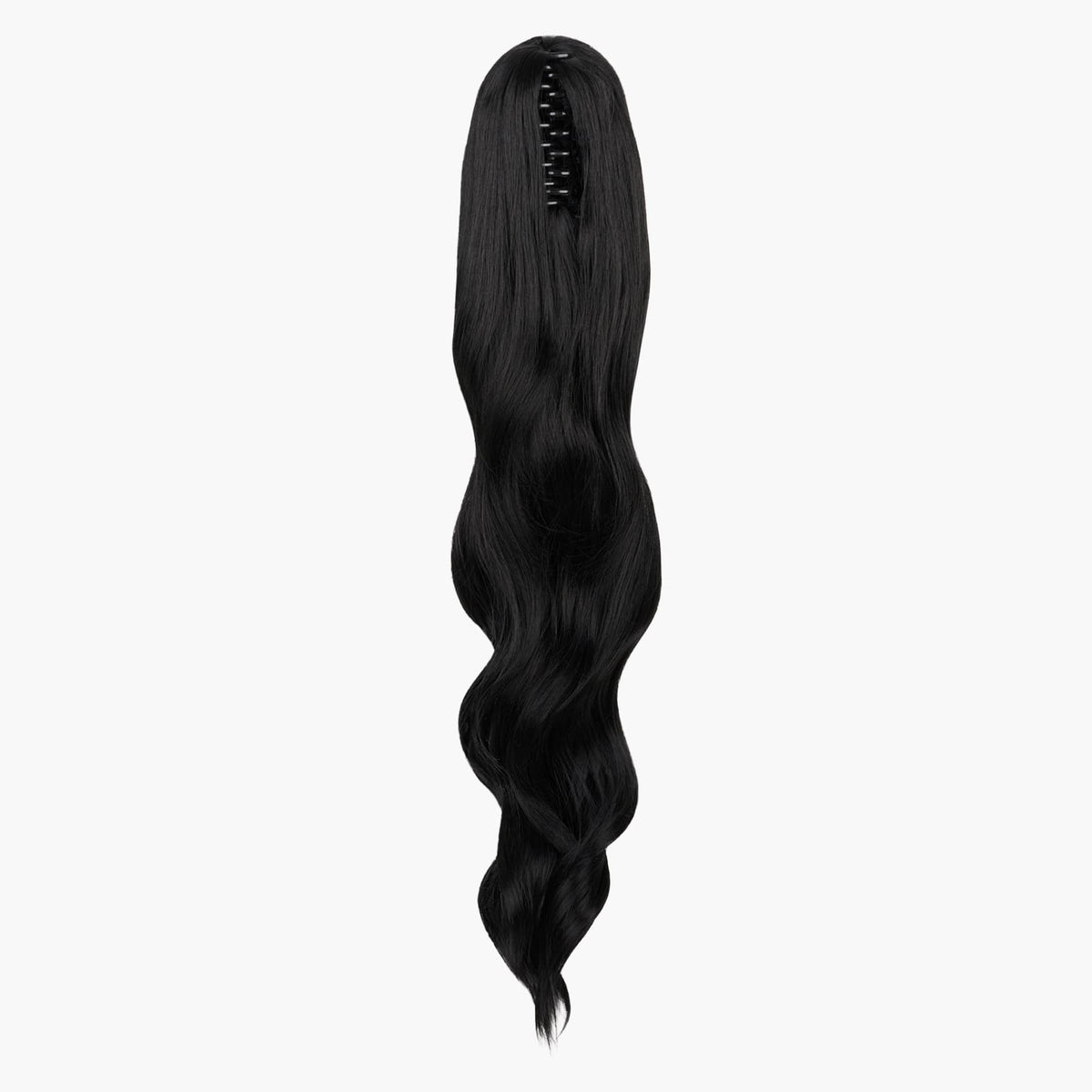 Black Magic Stranded Long Wand Wave Clip-in Ponytail