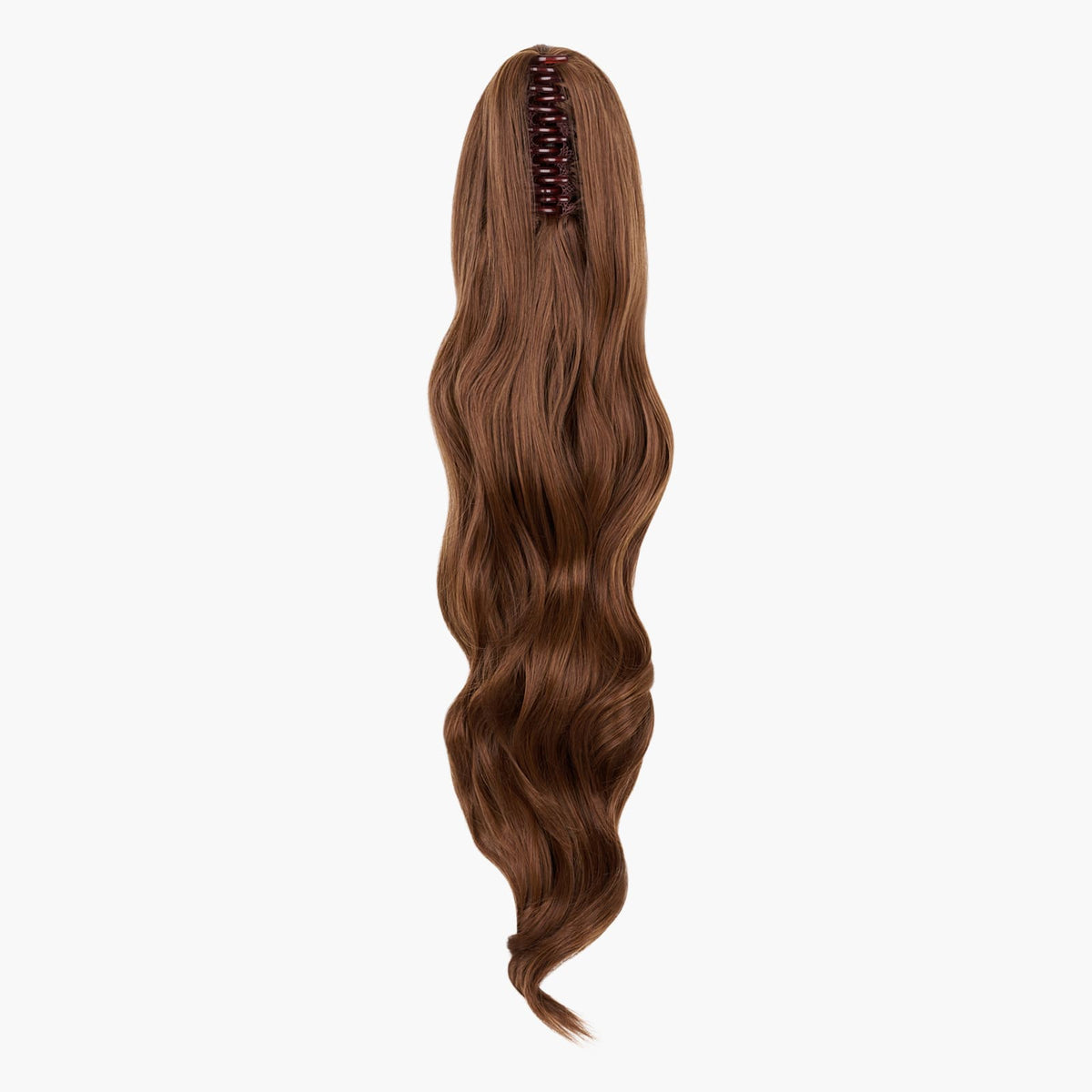 Caramel Cosmos Stranded Long Wand Wave Clip-in Ponytail