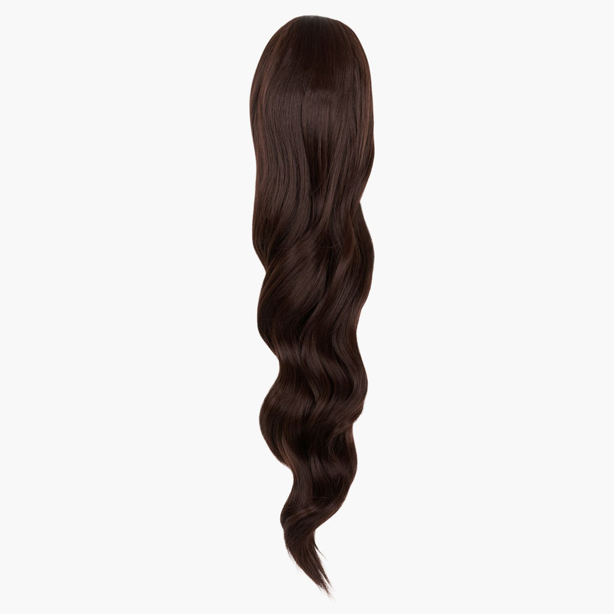 Stranded Long Wand Wave Clip-in Ponytail in Chocolate Dahlia (#4)