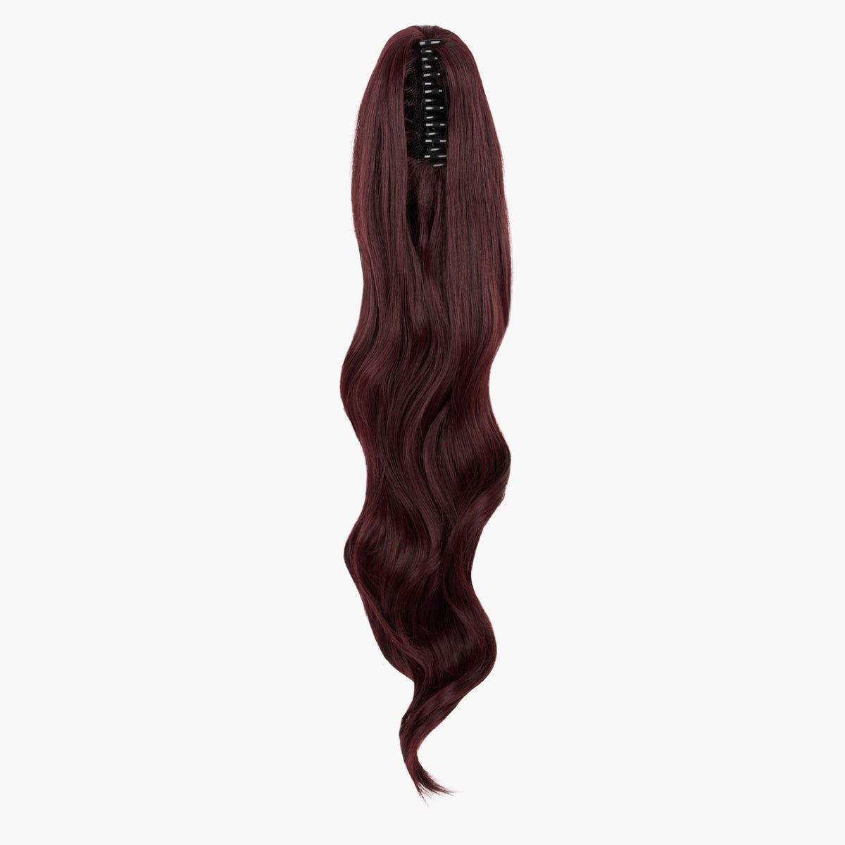 Plum Blossom Stranded Long Wand Wave Clip-in Ponytail