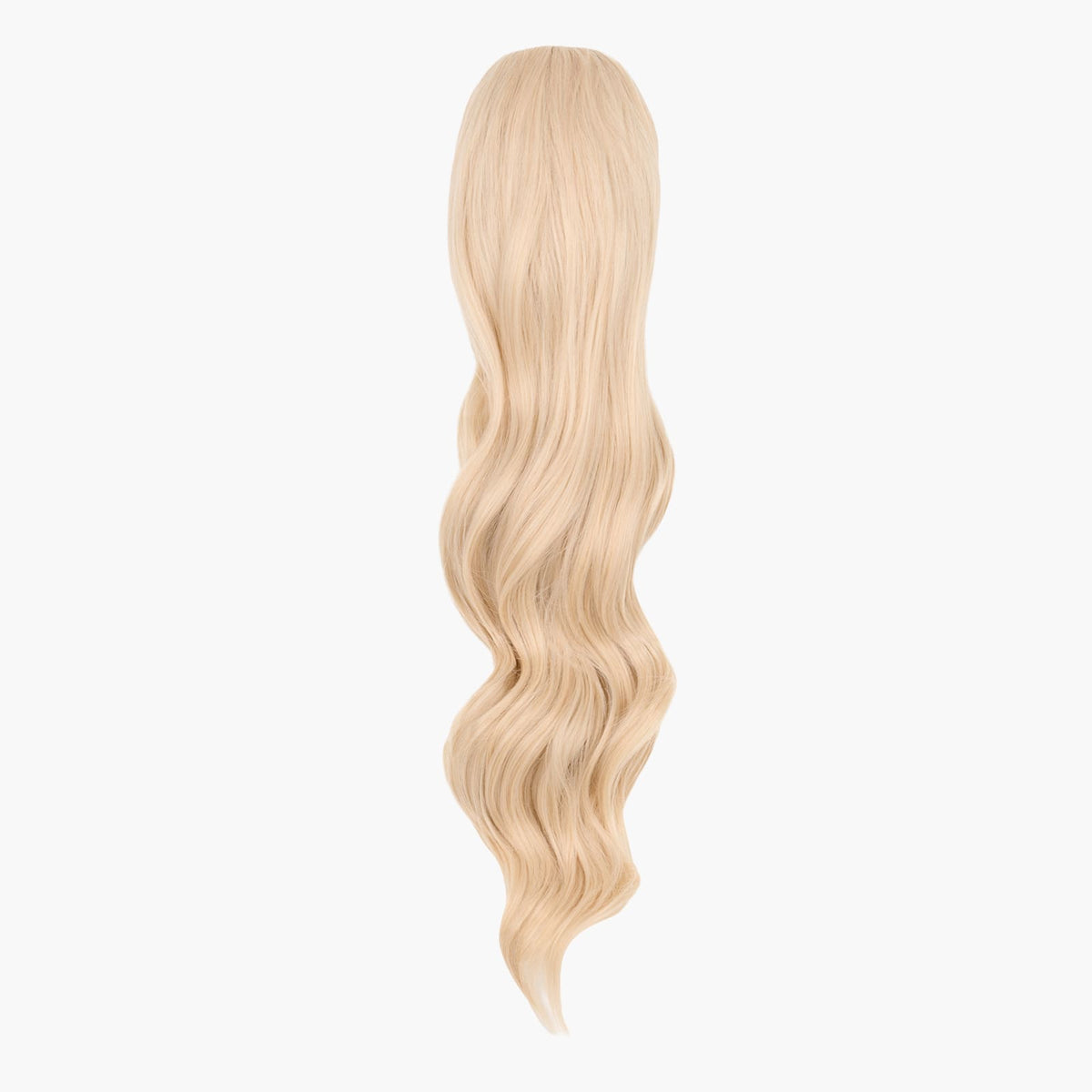 Stranded Long Wand Wave Clip-in Ponytail in Polar Star (#1001)