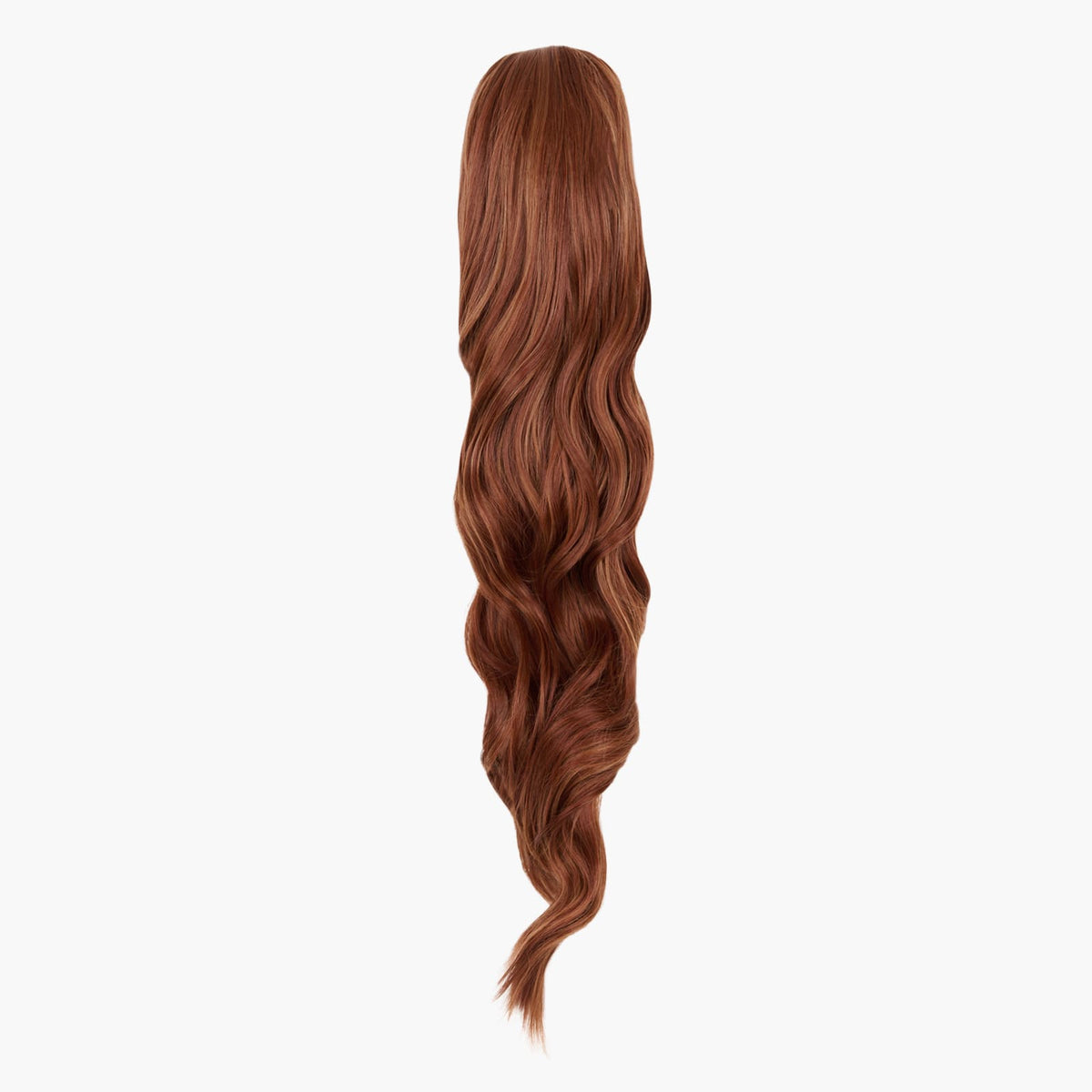 Stranded Long Wand Wave Clip-in Ponytail in Sunrose (#33/30)