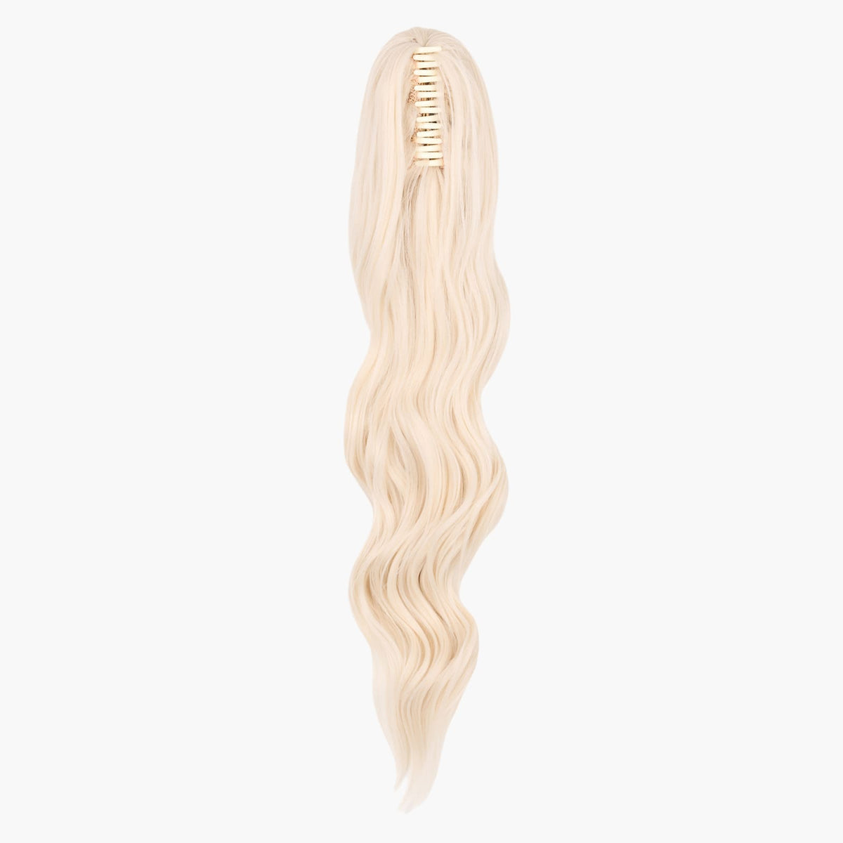 White Lily Stranded Long Wand Wave Clip-in Ponytail