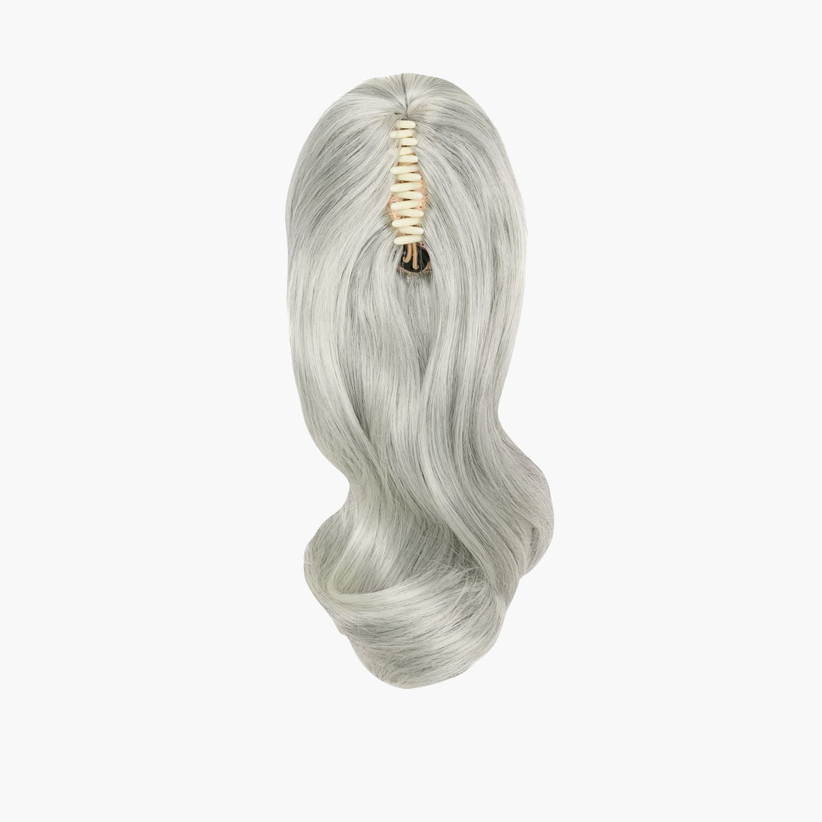 Natural Grey Stranded 12" Mini Blowout Ponytail