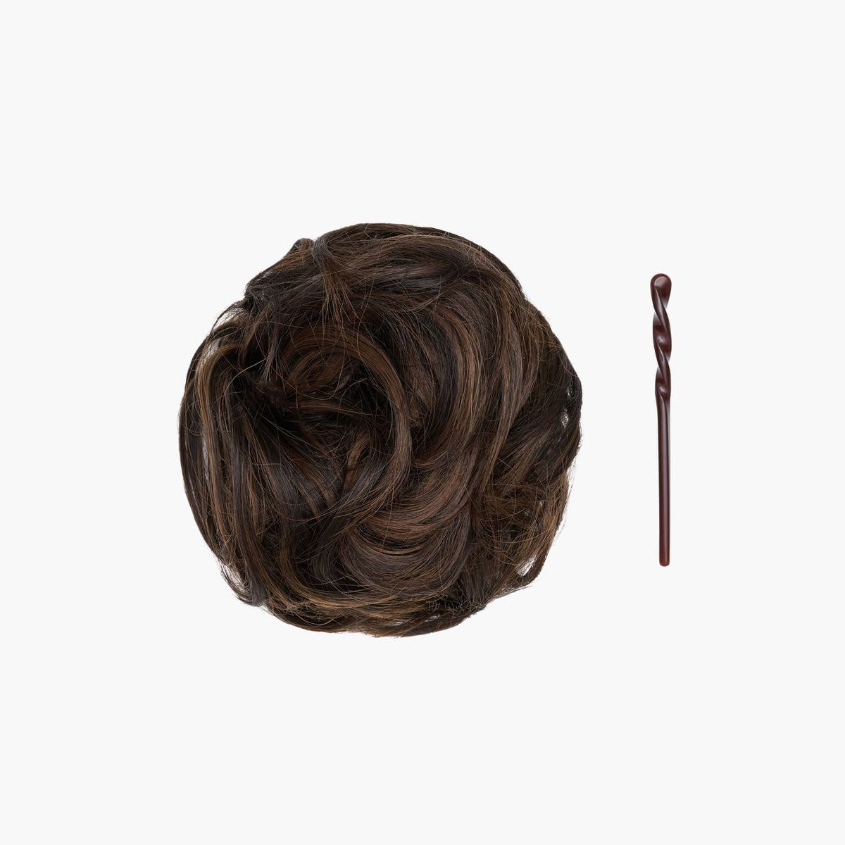Stranded Mini Messy Bun in Azalea (#2/5)