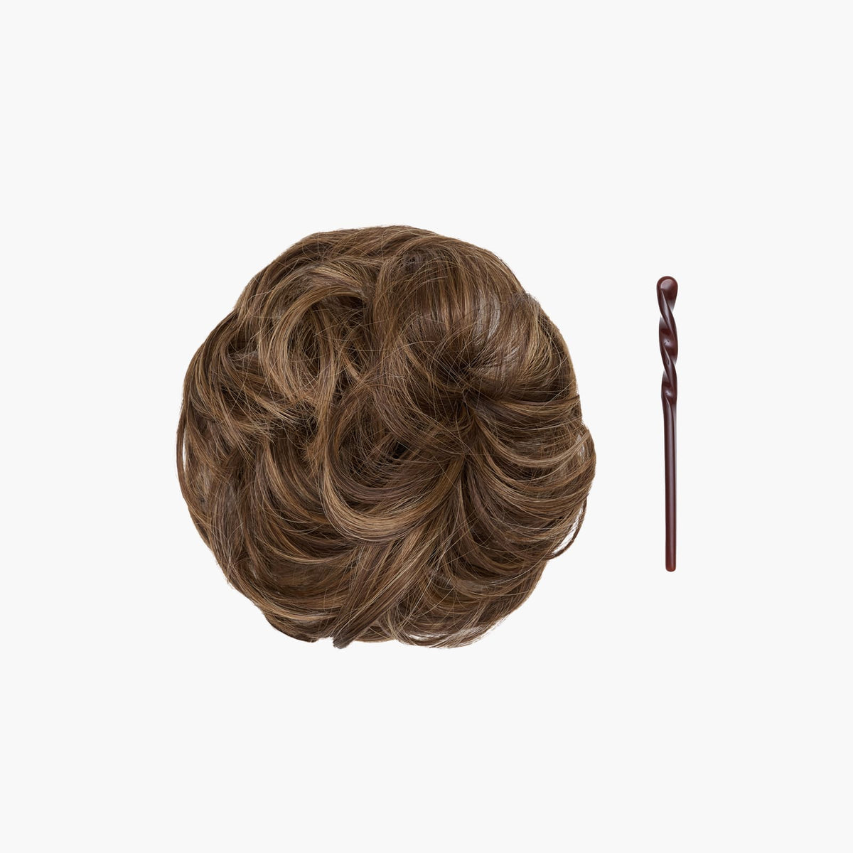 Stranded Mini Messy Bun in Baby Bronde (#8/10)