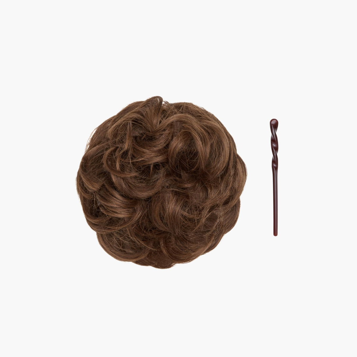 Stranded Mini Messy Bun in Caramel Cosmos (#5)
